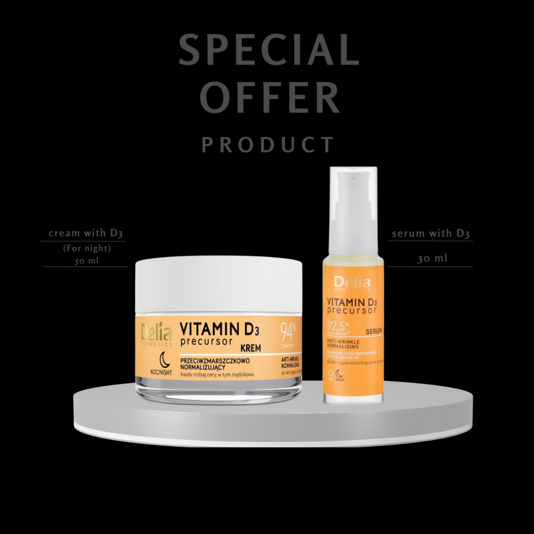Vitamin D3 Precursor - Anti-Wrinkle Normalising Night Cream – All Skin Types